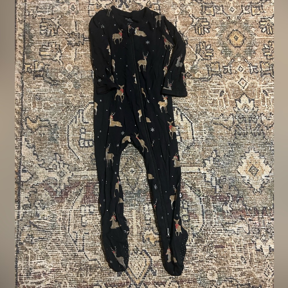 Kyte Baby Reindeer Zipper Onesie